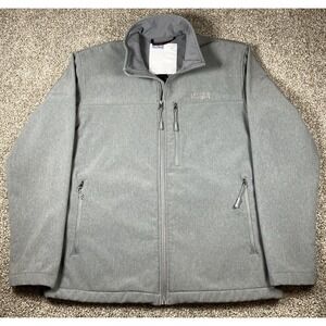 MidwayUSA Firesteel Softshell Jacket Light Gray Size Large Full Zip Pockets